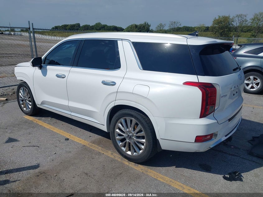 Vin: km8r5dhe0lu122429, lot: 46596286, hyundai palisade limited 20203