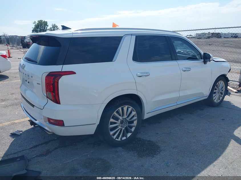 Vin: km8r5dhe0lu122429, lot: 46596286, hyundai palisade limited 20204