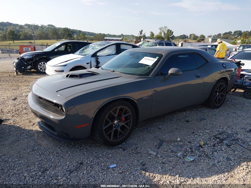 Vin: 2c3cdzbt9jh146461, lot: 46596301, dodge challenger r/t plus shaker 20182