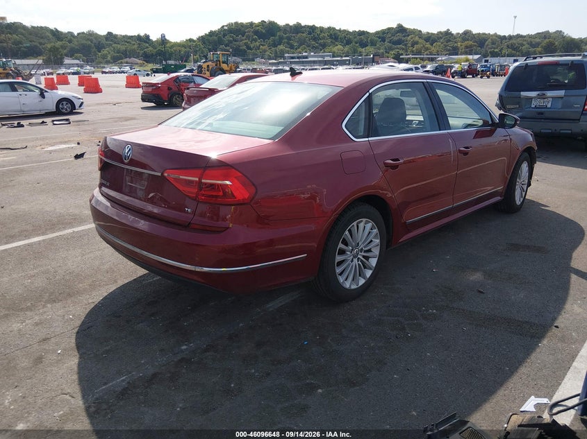 Vin: 1vwbt7a39gc029889, lot: 46596306, volkswagen passat 1.8t se 20164