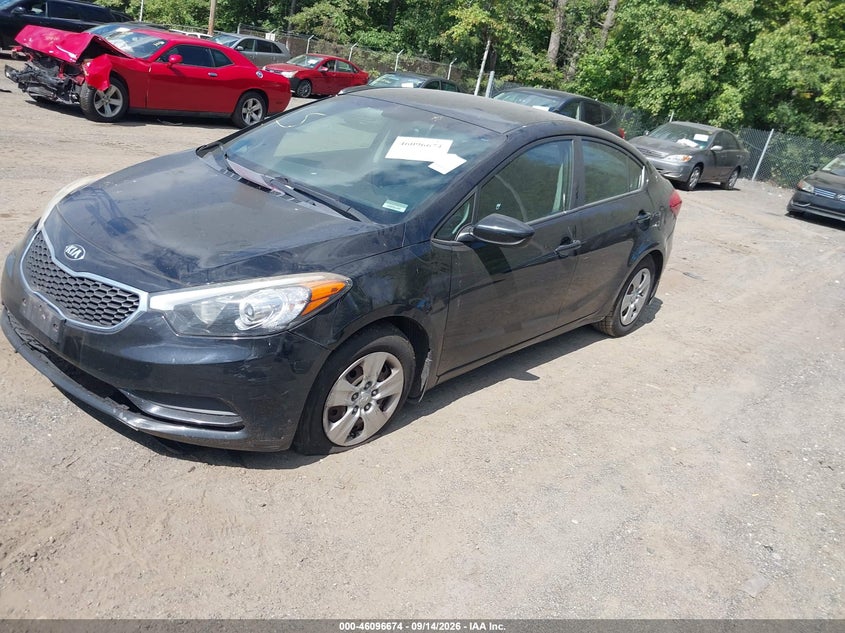 Vin: knafk4a69g5521016, lot: 46596332, kia forte lx 20162