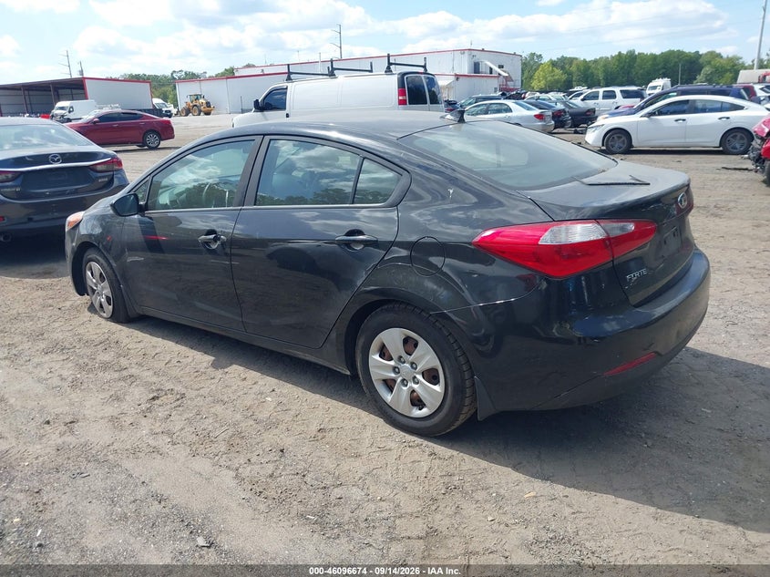 Vin: knafk4a69g5521016, lot: 46596332, kia forte lx 20163