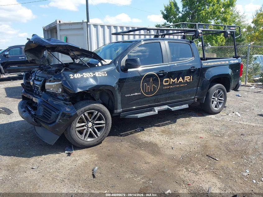 Vin: 1gcgtben8n1150963, lot: 46596337, chevrolet colorado 4wd  short box wt 20222