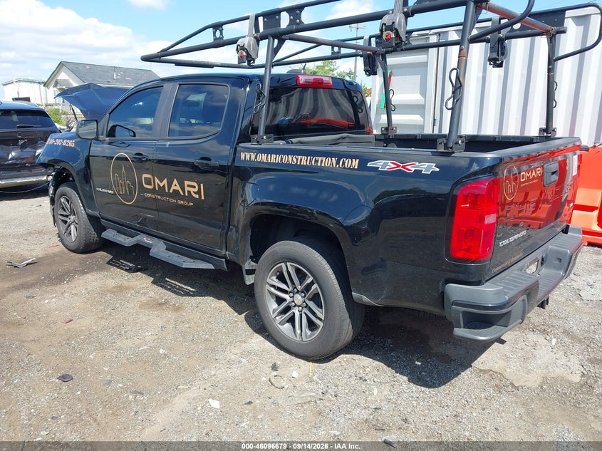 Vin: 1gcgtben8n1150963, lot: 46596337, chevrolet colorado 4wd  short box wt 20223