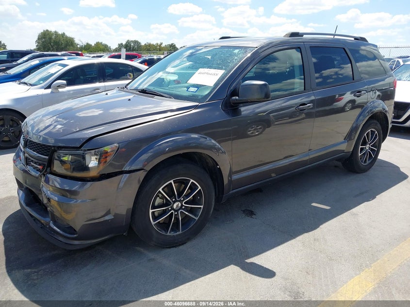 Vin: 3c4pdcab8jt443487, lot: 46596346, dodge journey se 20182
