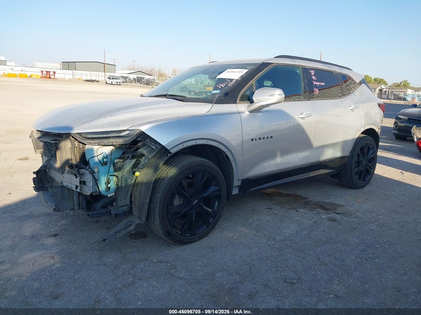Vin: 3gnkbers4ls672345, lot: 46596363, chevrolet blazer fwd rs 20202