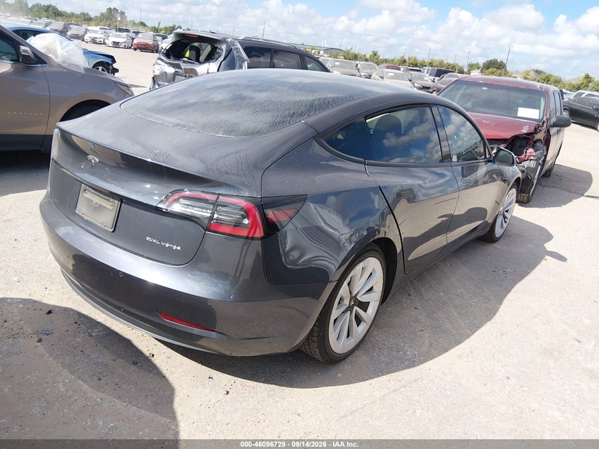 Vin: 5yj3e1eb2mf975377, lot: 46596387, tesla model 3 long range dual motor all-wheel drive 20214