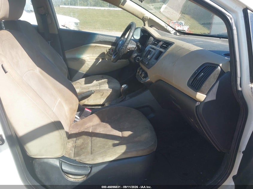KIA RIO 2013 VIN KNADN5A36D6198656