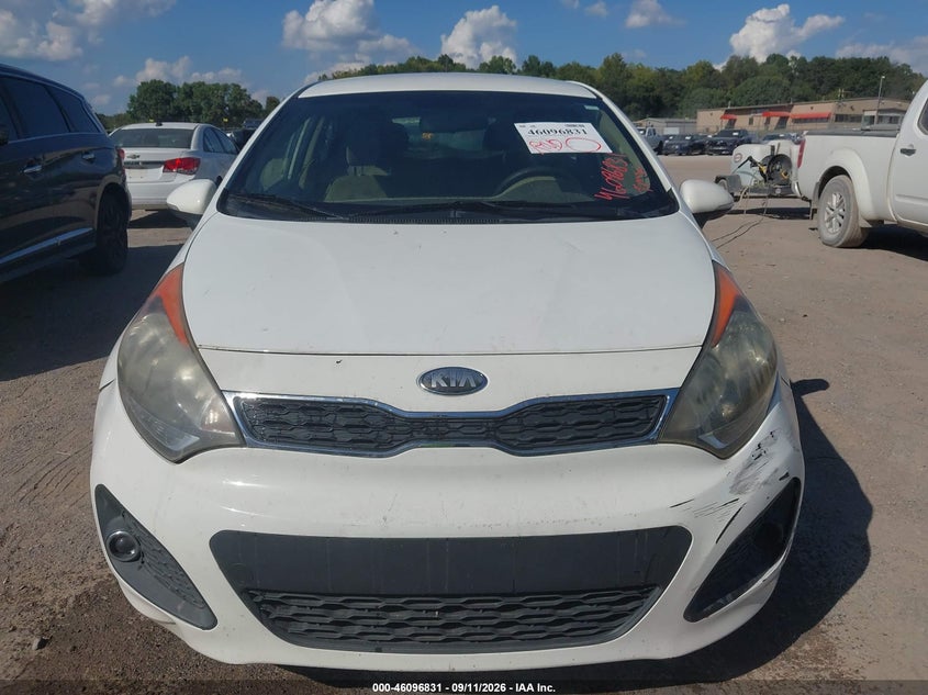 KIA RIO 2013 VIN KNADN5A36D6198656