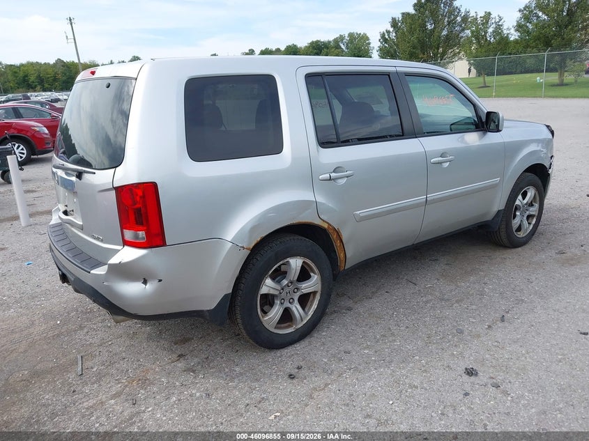 Vin: 5fnyf4h61db018774, lot: 46596513, honda pilot ex-l 20134