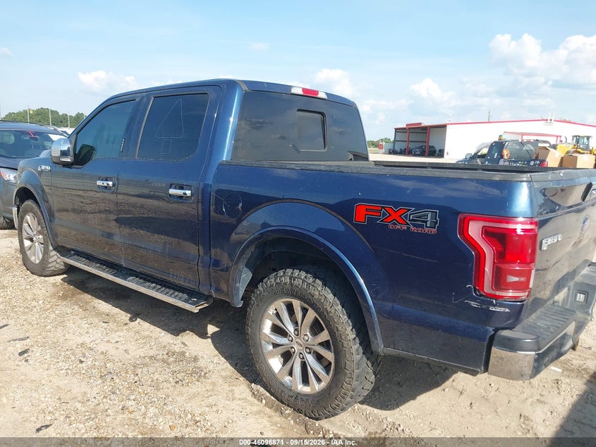 Vin: 1ftew1efxhkc76953, lot: 46596529, ford f-150 lariat 20173