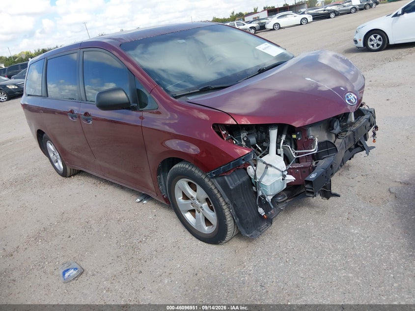 Vin: 5tdzk3dc9fs687136, lot: 46596609, toyota sienna l 7 passenger 2015 img_1