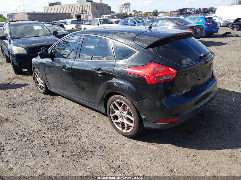 Vin: 1fadp3k28fl361079, lot: 46596676, ford focus se 20153