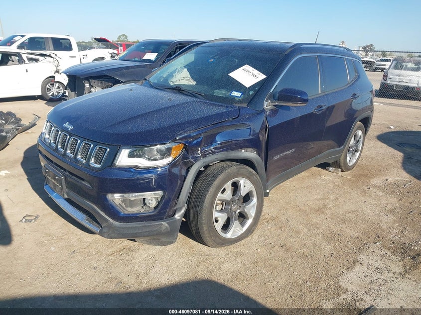 Vin: 3c4njccb3jt405632, lot: 46596739, jeep compass limited fwd 20182