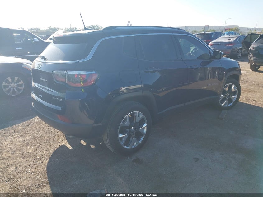 Vin: 3c4njccb3jt405632, lot: 46596739, jeep compass limited fwd 20184