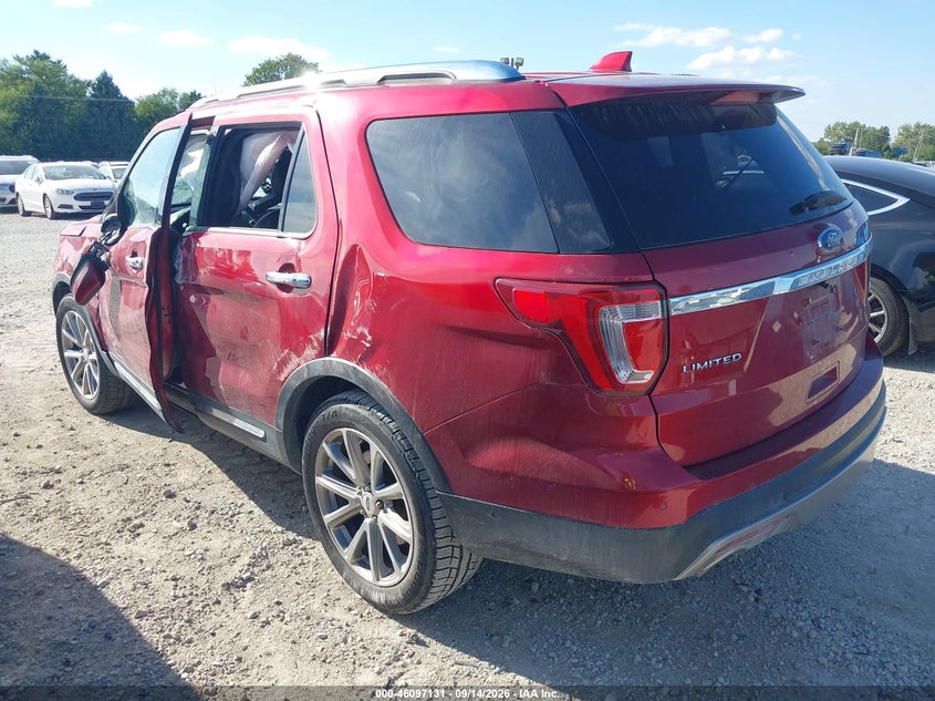 Vin: 1fm5k8fh2hge41123, lot: 46596788, ford explorer limited 20173