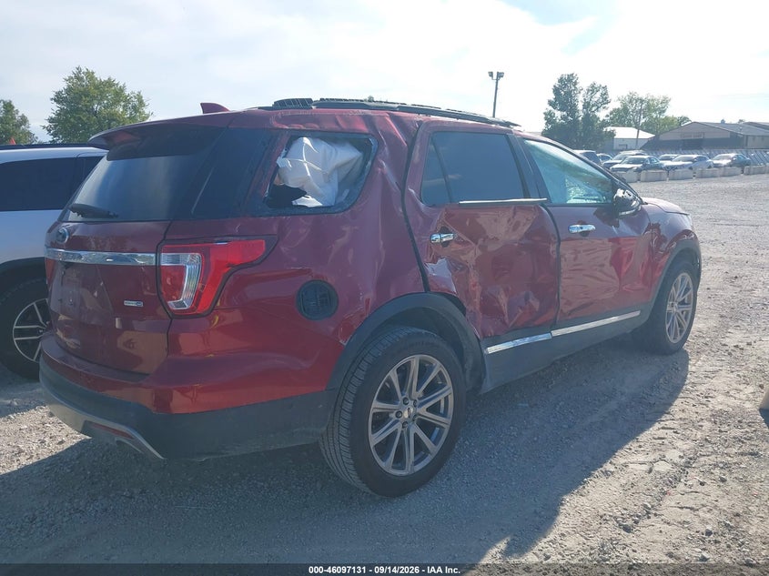 Vin: 1fm5k8fh2hge41123, lot: 46596788, ford explorer limited 20174