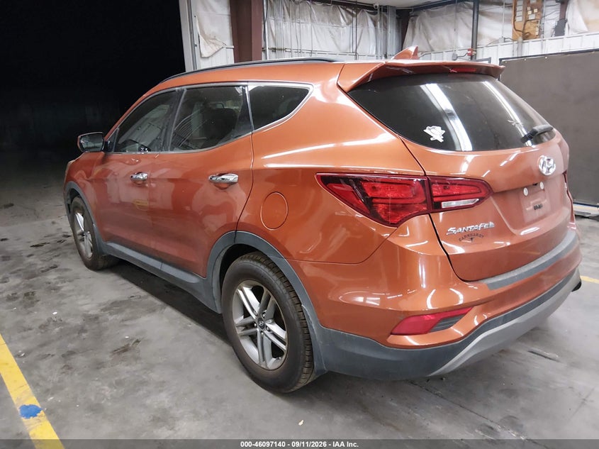 Vin: 5xyzu3lb0hg449386, lot: 46596798, hyundai santa fe sport 2.4l 20173