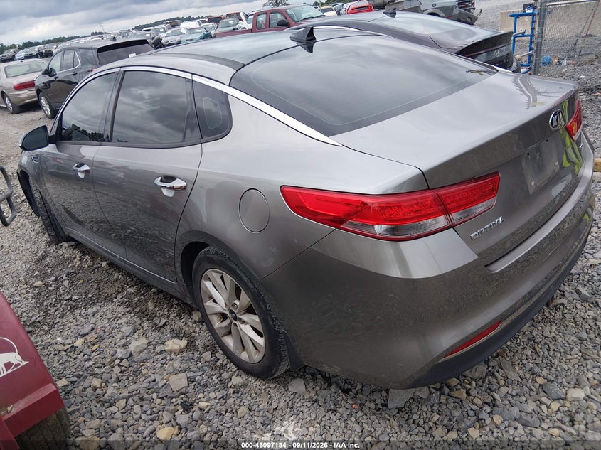 Vin: 5xxgu4l36gg107725, lot: 46596842, kia optima ex 20163