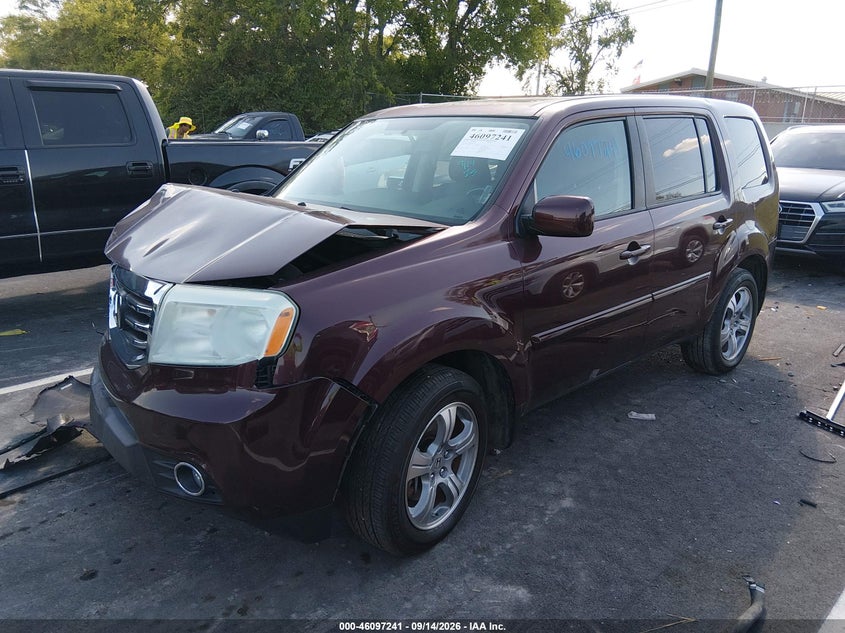 Vin: 5fnyf4h74eb042612, lot: 46596899, honda pilot ex-l 20142