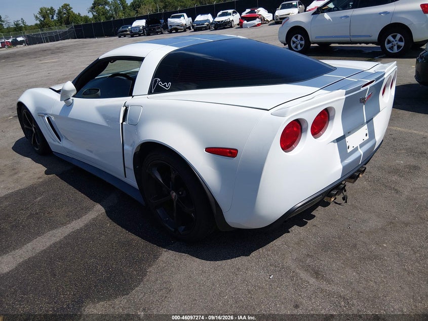 Vin: 1g1y32dw1d5110156, lot: 46596932, chevrolet corvette grand sport 20133