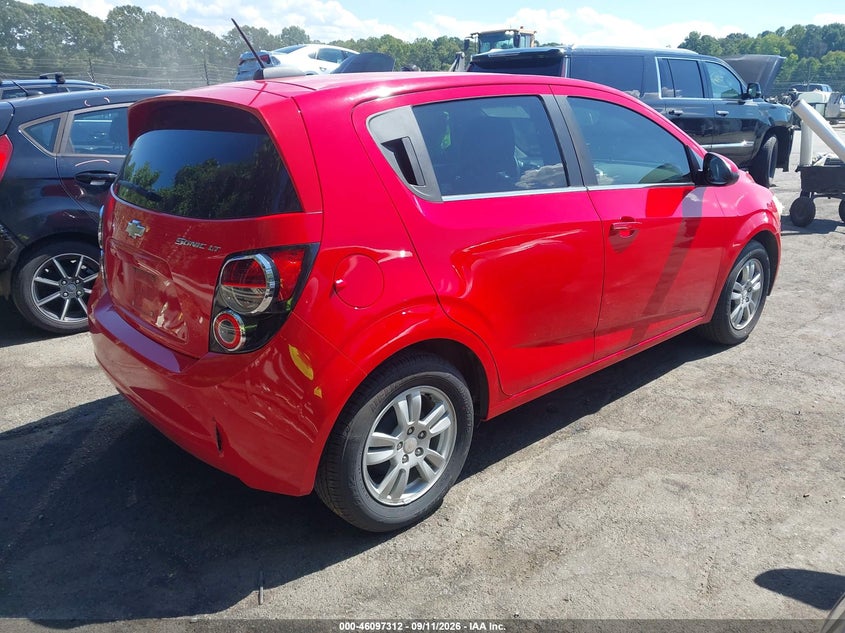 Vin: 1g1jc6sh0f4100739, lot: 46596970, chevrolet sonic lt auto 20154