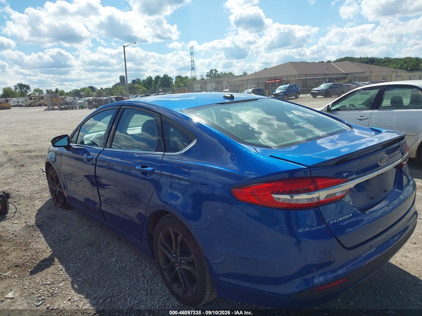 Vin: 3fa6p0hd5jr255957, lot: 46596996, ford fusion se 20183