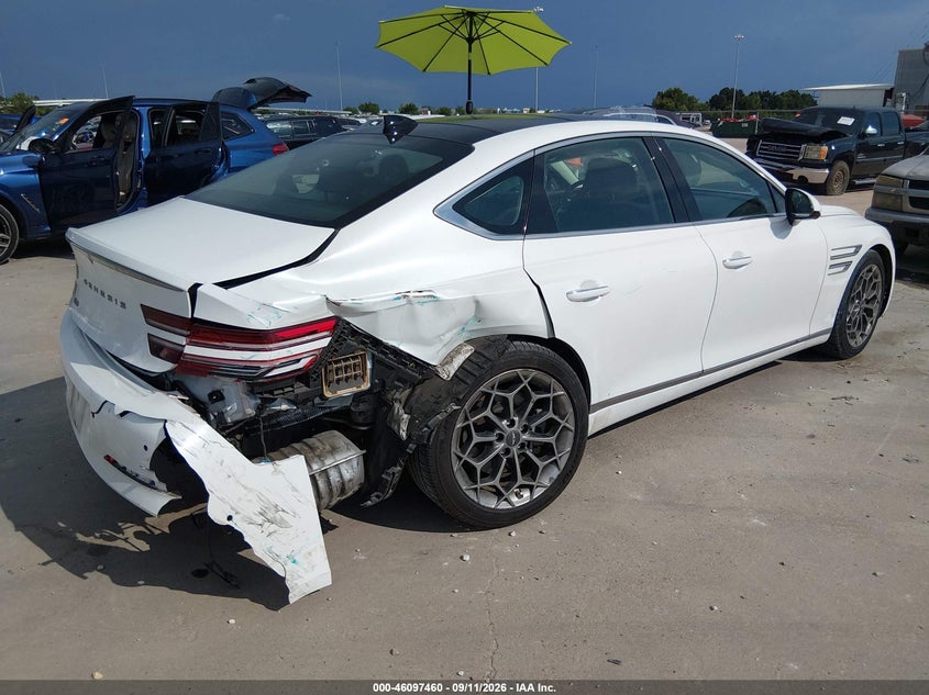 Vin: kmtgb4sc3mu067098, lot: 46597118, genesis g80 2.5t rwd 20214