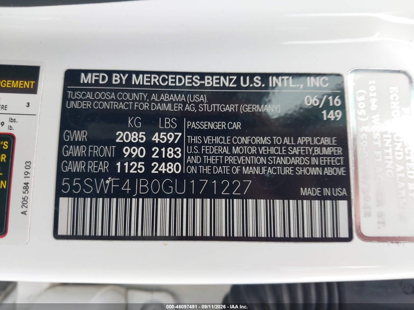 2016 MERCEDES-BENZ C 300 LUXURY · Фото 9