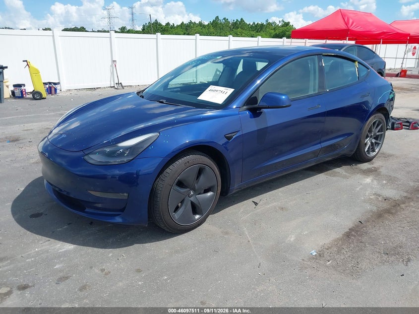 Vin: 5yj3e1eb6mf965581, lot: 46597169, tesla model 3 long range dual motor all-wheel drive 20212