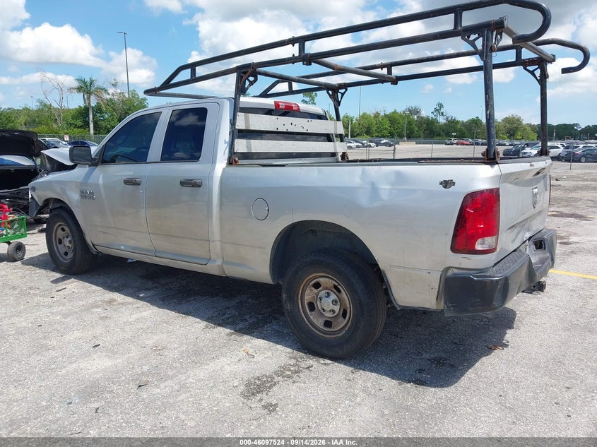 Vin: 1c6rr6fg7hs655204, lot: 46597182, ram 1500 tradesman  4x2 6'4 box 20173