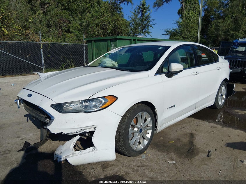Vin: 3fa6p0lu1kr221880, lot: 46597199, ford fusion hybrid se 20192