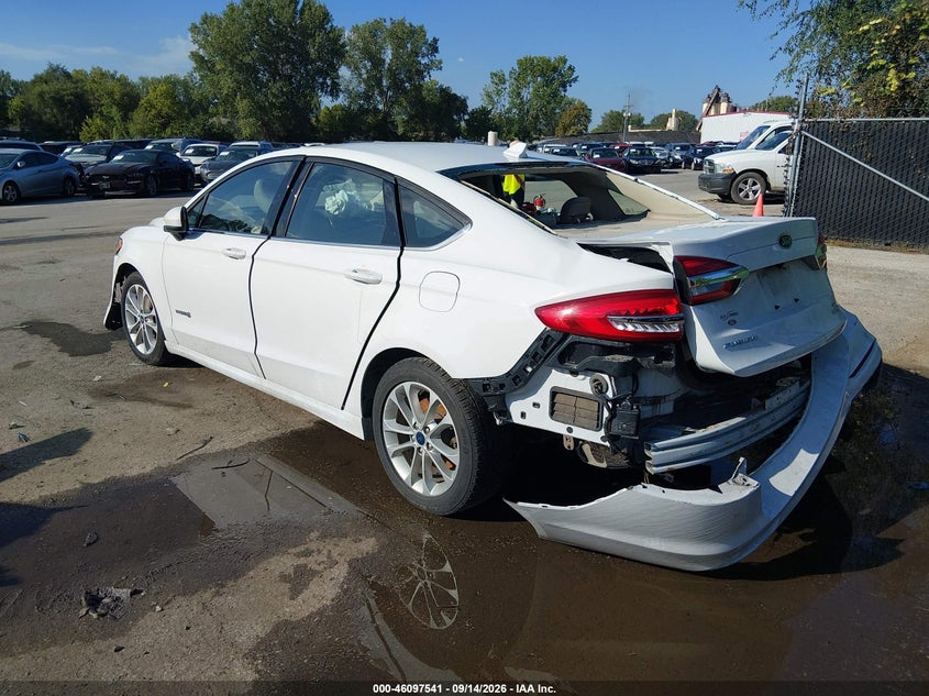 Vin: 3fa6p0lu1kr221880, lot: 46597199, ford fusion hybrid se 20193