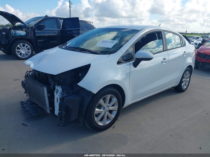 Vin: knadn4a35f6440379, lot: 46597208, kia rio ex 20152