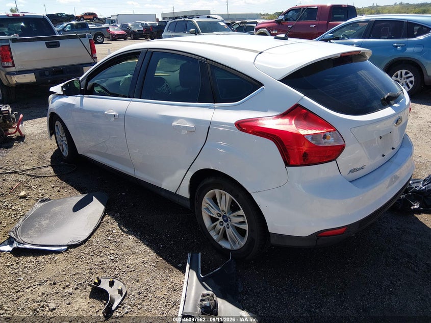 Vin: 1fahp3m20cl303140, lot: 46597220, ford focus sel 20123