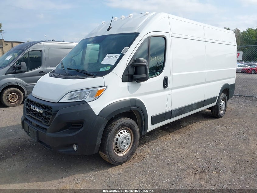 Vin: 3c6lrvdg3te180018, lot: 46597234, ram promaster 2500 tradesman high roof 159 wb w/pass seat 20262