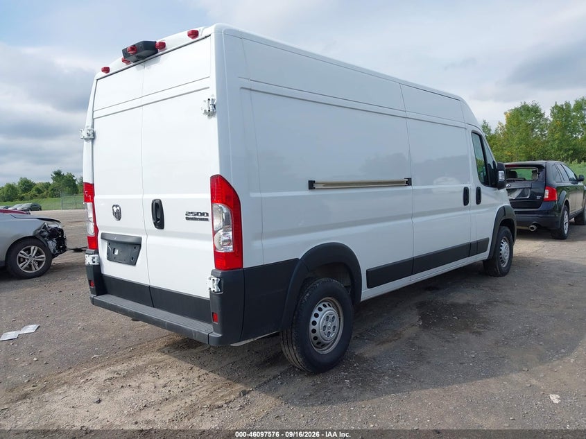 Vin: 3c6lrvdg3te180018, lot: 46597234, ram promaster 2500 tradesman high roof 159 wb w/pass seat 20264