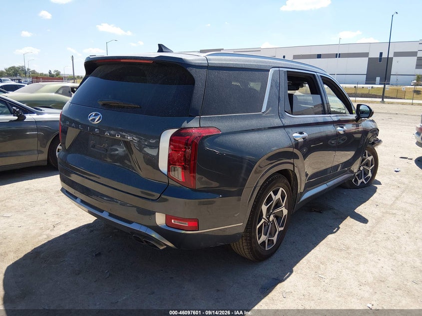 Vin: km8r74hexnu393995, lot: 46597259, hyundai palisade calligraphy 20224