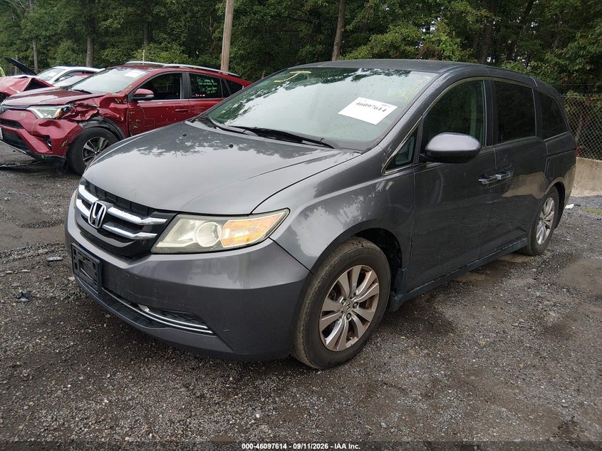 Vin: 5fnrl5h47eb049109, lot: 46597272, honda odyssey ex 20142
