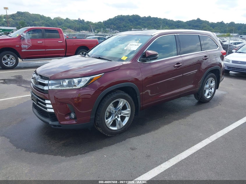 Vin: 5tddzrfh6js492265, lot: 46597317, toyota highlander limited 20182