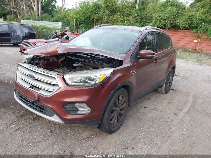 Vin: 1fmcu0j98jua08383, lot: 46597343, ford escape titanium 20182