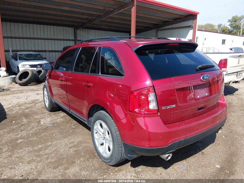 Vin: 2fmdk3jc3eba33694, lot: 46597352, ford edge sel 20143