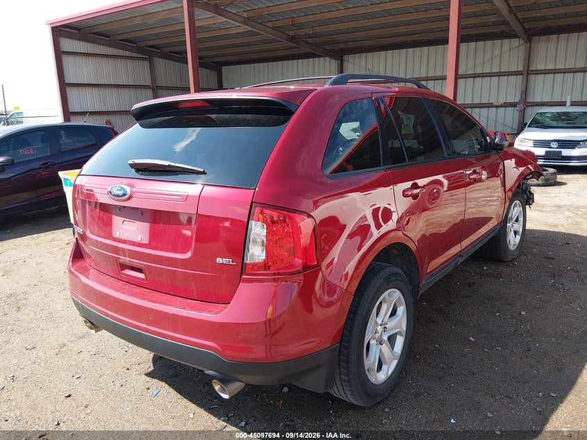 Vin: 2fmdk3jc3eba33694, lot: 46597352, ford edge sel 20144