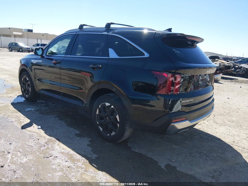 Vin: 5xyrl4jc0sg373549, lot: 46597376, kia sorento s 20253