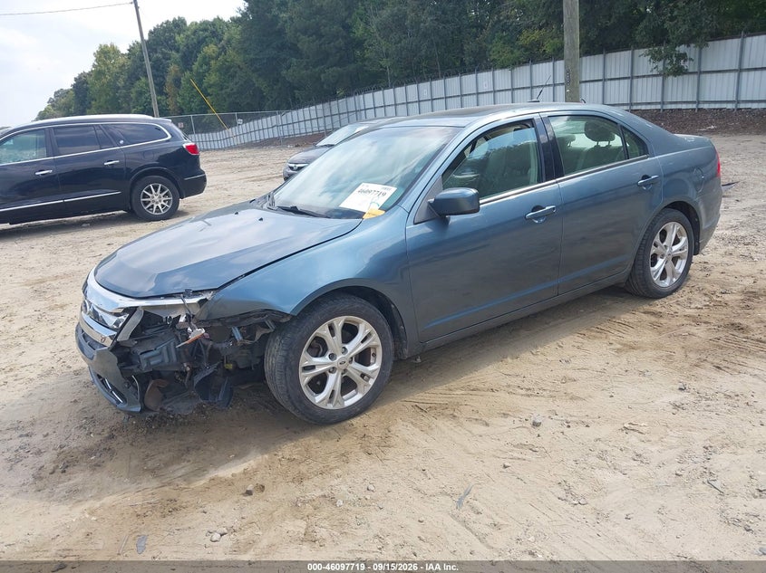 Vin: 3fahp0ha1cr152133, lot: 46597377, ford fusion se 20122