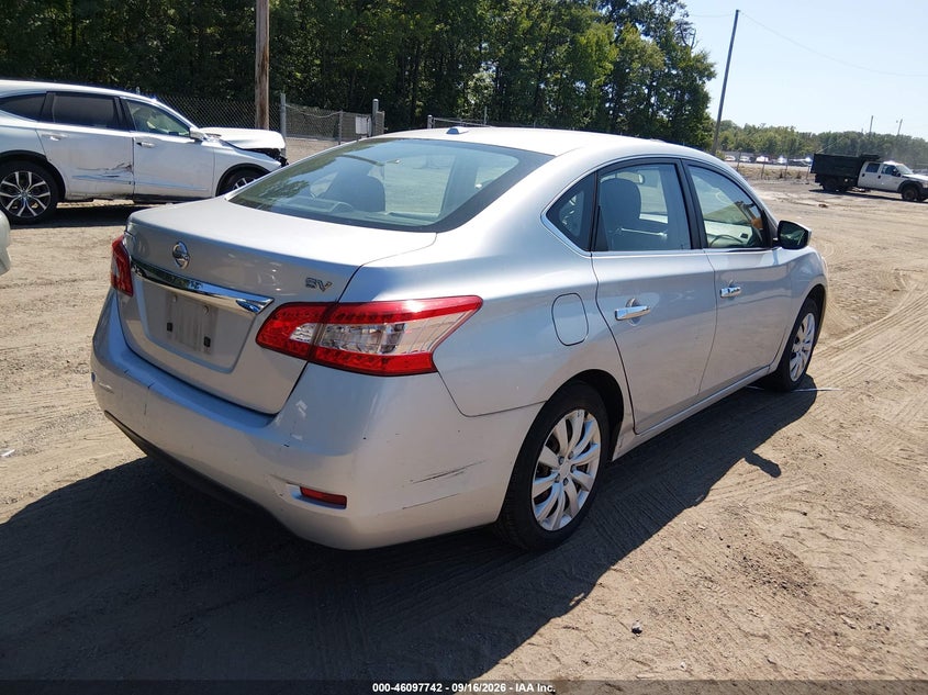 Vin: 3n1ab7ap7fy266118, lot: 46597400, nissan sentra fe+ s/s/sl/sr/sv 20154