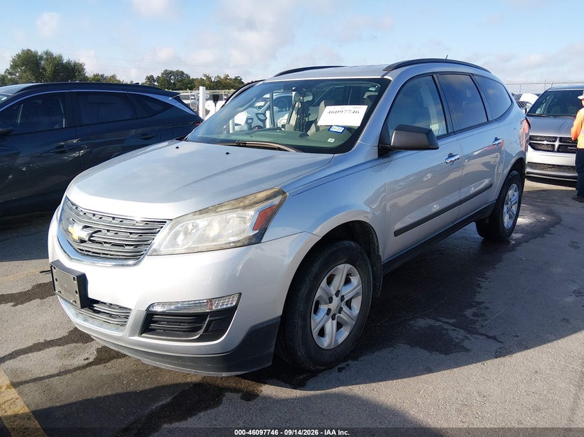 Vin: 1gnkrfedxhj350844, lot: 46597404, chevrolet traverse ls 20172