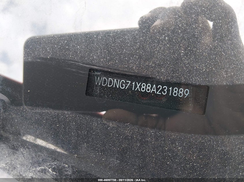 MERCEDES-BENZ S 550 2008 VIN WDDNG71X88A231889