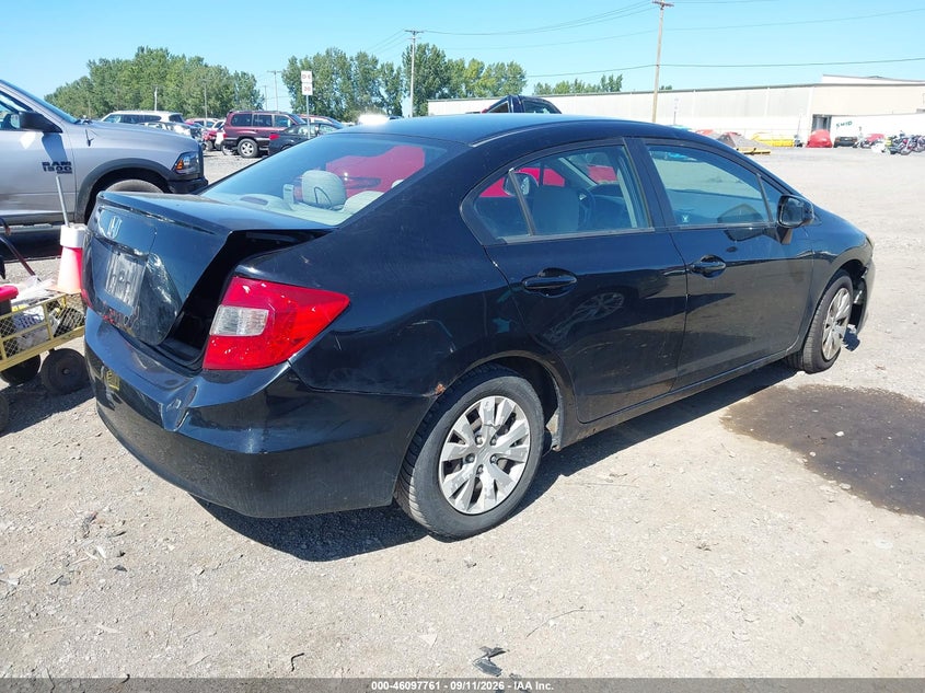 2012 HONDA CIVIC auction photo 4