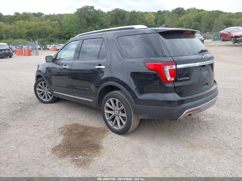 Vin: 1fm5k8f83hgd19340, lot: 46597448, ford explorer limited 20173